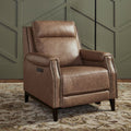 Echelon Collection Genuine Leather Recliner Chair - Light Brown