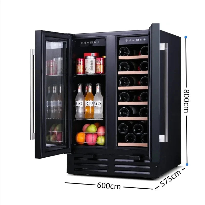 High quality 2024 BW-35D3 LOGO Low Noise 35L 12 Bottles Thermoelectric Wine Cooler Cabinet Refrigerator