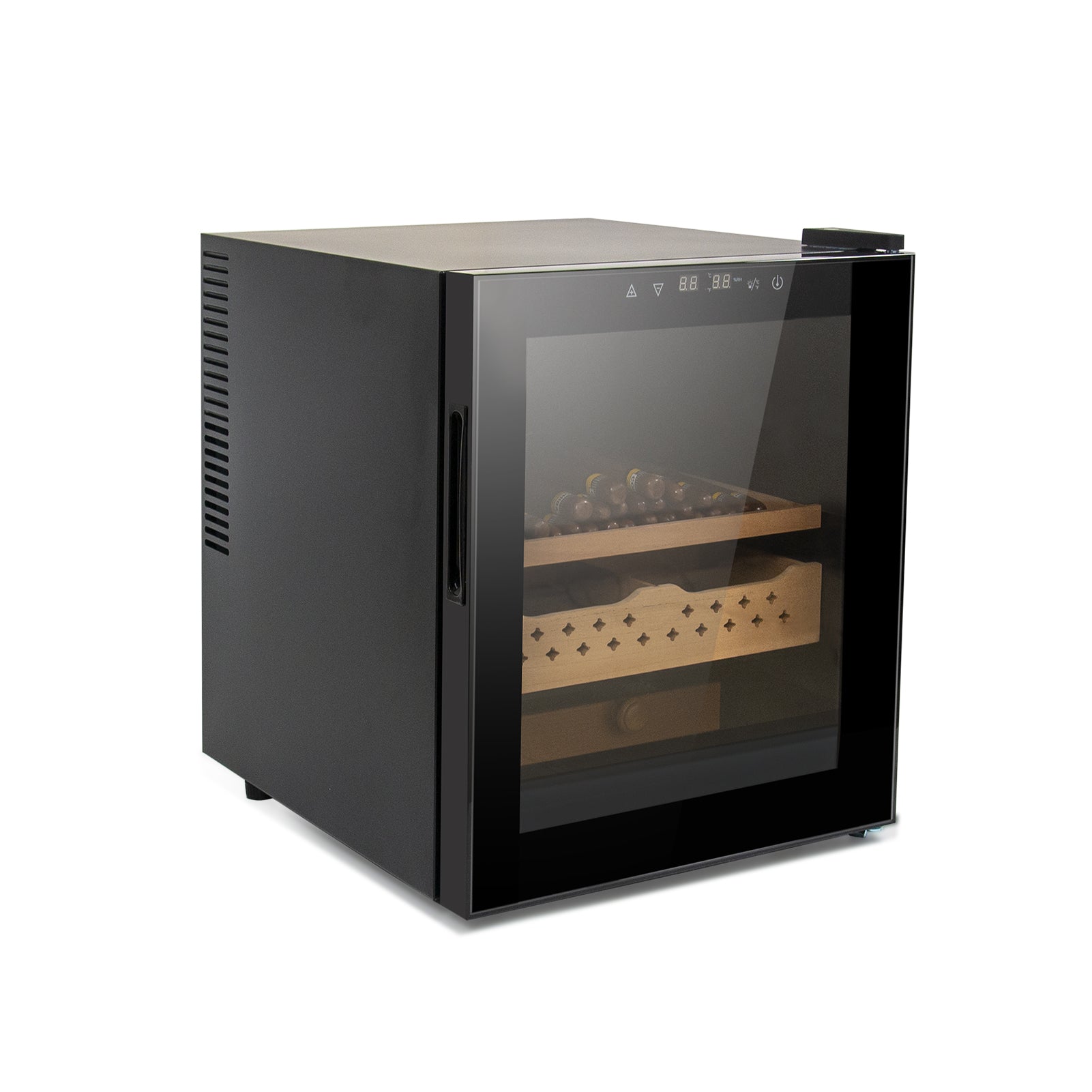 50L Cigar Humidors with 3-IN-1 Cooling, Heating & Humidity Control, 250 Counts Capacity Cigar Humidor Humidifiers with Constant Temperature Controller