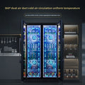 Dual-Door Dual-Zone Home Wine Cooler – Refrigerated Cabinet with Constant Temperature and Humidity Control